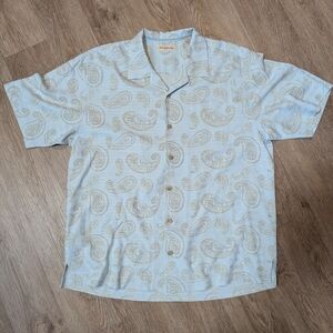 Tommy Bahama Light Blue Paisley Men's Shirt
